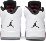 2 pairs Supreme x Air Jordan 5 Retro 'Negras'and also white Supreme